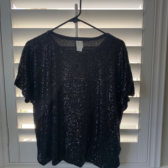 H&M Sequins Top Size Small - Picture 6 of 8